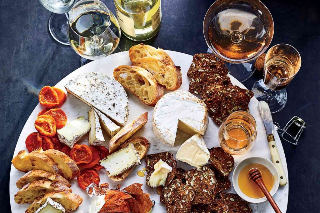 perfect wine and cheese